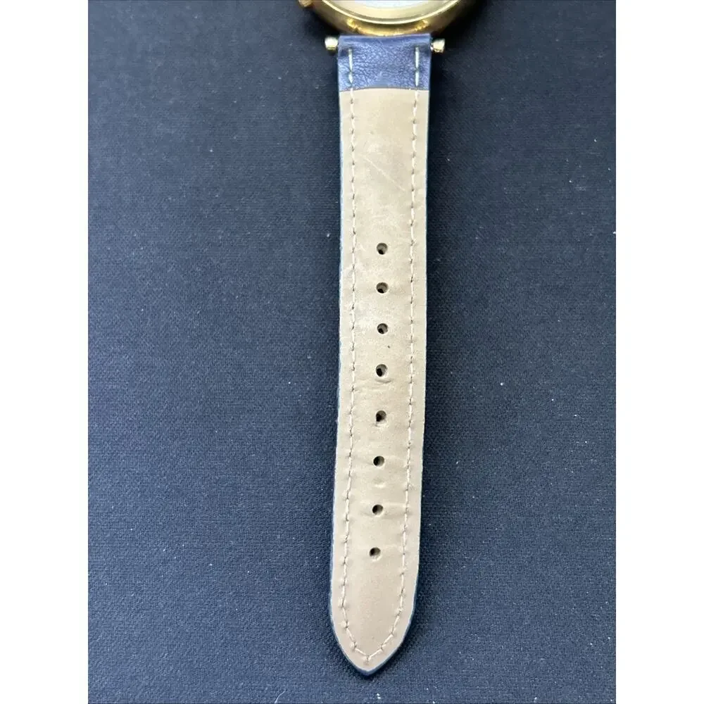 Charming Charlie Gold Tone Navy Blue Band Women’s Quartz Watch